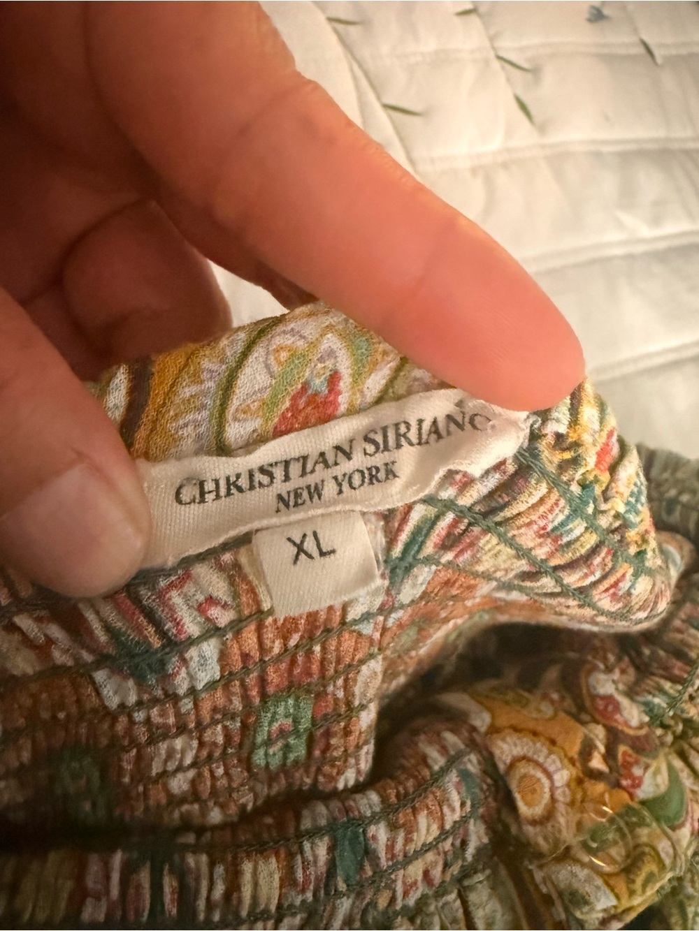 Christian Siriano Multicolor Paisley Print Maxi Skirt - Green, Orange, Yellow - Picture 8 of 10
